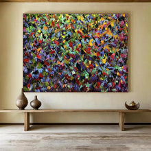 Load image into Gallery viewer, Hand - painted Massive Intense Colorful Mosaic Field Acrylic Art for Artistic Studios LargeART1798
