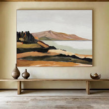 Load image into Gallery viewer, Minimalist Landscape Abstract Painting on Canvas - “Coastal Calm” DKH729
