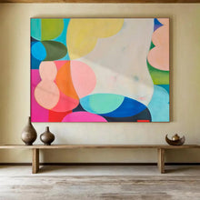 Load image into Gallery viewer, Colorful Geometric Abstract Art for Modern Playroom &amp; Creative Coworking Space DKH056
