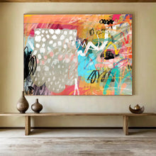 Load image into Gallery viewer, Bold Color Splash Abstract Art for Trendy Teen Room &amp; Urban Café DKH078
