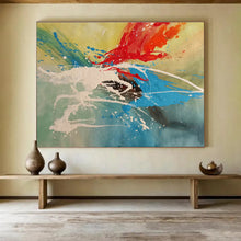 Load image into Gallery viewer, Splash Art “Vibrant Burst” Painting on Canvas, Expressive Abstract Decor DKH843
