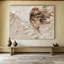 Load image into Gallery viewer, Textured Angel - Themed Abstract Painting On Canvas DKH454
