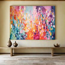 Load image into Gallery viewer, Colorful Abstract “Confetti Sky” Painting on Canvas, Joyful Modern Art DKH860
