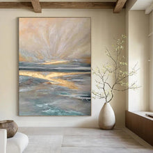 Load image into Gallery viewer, Ethereal Coastal Sunrise – Soft Oil Landscape DTP264
