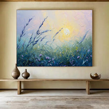 Load image into Gallery viewer, Impressionistic Meadow Painting on Canvas - “Serene Sunset Grassland” DKH762
