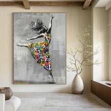 Load image into Gallery viewer, “Graffiti - Style Dancing Figure” - Urban Pop - Art Art on Canvas DKH1605
