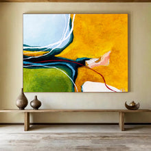 Load image into Gallery viewer, Vibrant Line - Intersect Abstract Painting on Canvas DKH552
