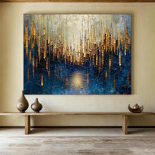 Load image into Gallery viewer, Golden Forest Abstract Acrylic painting DLZ157
