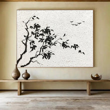 Load image into Gallery viewer, Black - White Ink - Style Abstract Painting On Canvas DKH451
