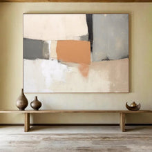 Load image into Gallery viewer, Neutral Tones with Earthy Accent Abstract acrylic painting DLZ076
