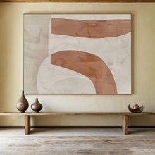 Load image into Gallery viewer, Beige and Brown Abstract Shapes for Scandinavian Living Room &amp; Modern Office DKH148
