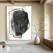 Load image into Gallery viewer, Expressionist Abstract Art, Monochromatic Textured Painting for Modern Gallery Wall &amp; Edgy Studio LargeART2252
