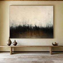 Load image into Gallery viewer, Beige, Gray &amp; Black Abstract Minimalist Art - Perfect for Modern Office &amp; Quiet Library DKH048
