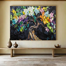 Load image into Gallery viewer, Colorful Tree “Whimsical Growth” Painting on Canvas, Fantasy Landscape Art DKH825

