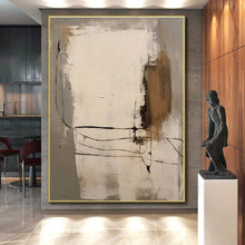 Load image into Gallery viewer, Gray - White - Black Abstract Lines Acrylic Art - Perfect for Loft &amp; Creative Studio Decor LargeART0539
