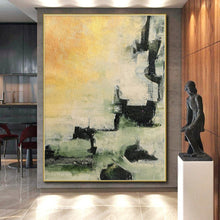 Load image into Gallery viewer, Hand - painted Generous - sized Earth - Toned Abstract Composition Acrylic Art for Rustic Studies LargeART0040
