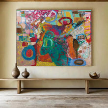 Load image into Gallery viewer, “Colorful Abstract Garden” - Whimsical Abstract Acrylic, Good for Conservatory and Bedroom DLZ244
