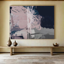 Load image into Gallery viewer, Soft Pink - Purple Abstract Fusion Acrylic painting DLZ142
