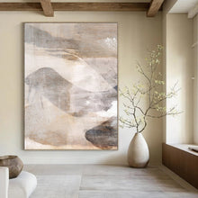 Load image into Gallery viewer, Muted Mountain Forms – Brown, Gray, and White Abstracted Peaks DTP210
