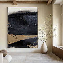 Load image into Gallery viewer, Stormy Mesa – Dark Black and Earthy Beige Layers DTP203
