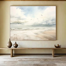 Load image into Gallery viewer, Seaside Landscape Abstract Painting for Coastal Home &amp; Relaxing Bedroom DKH320
