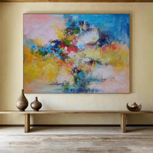 Load image into Gallery viewer, Hand - painted Abstract Floral Bouquet Acrylic Art for Cheerful Kitchen Decor LargeART1740
