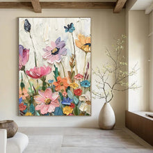 Load image into Gallery viewer, Impasto Floral Art, Colorful Botanical Painting for Cheerful Kitchen &amp; Whimsical Sunroom LargeART2241
