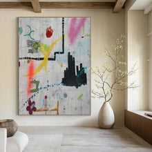 Load image into Gallery viewer, Grid - Based Abstract Art Painting - Suited for Modern Office &amp; Contemporary Art Space LargeART1413
