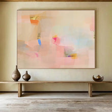 Load image into Gallery viewer, Pastel - Toned Abstract Minimalist Painting for Scandinavian Nursery &amp; Calm Office DKH033
