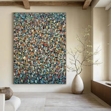 Load image into Gallery viewer, Multicolored Pointillism Abstract Creation - Fits Creative Studio &amp; Lounge Area LargeART2348
