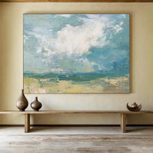 Load image into Gallery viewer, Hand - painted Impressionistic Landscape Acrylic Art for Bohemian - Style Sunroom Decor LargeART1674
