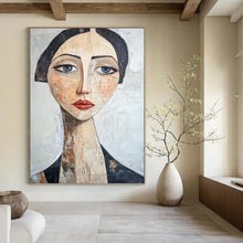 Load image into Gallery viewer, “Abstract Woman’s Portrait” - Modern Figurative Art on Canvas DKH1654
