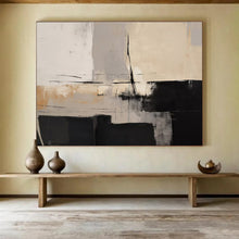 Load image into Gallery viewer, Monochromatic Geometric Abstract Painting for Modern Office &amp; Art Gallery DKH241
