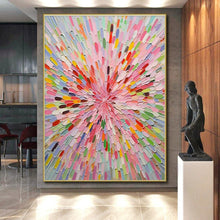 Load image into Gallery viewer, Colorful Spiral Burst Art - Ideal for Playful Kids’ Room &amp; Artistic Coffee Shop LargeART0693
