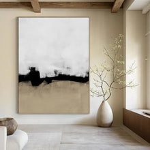 Load image into Gallery viewer, “Neutral Tone Gradients” Abstract Minimalist Painting on Canvas, Sophisticated Decor DKH965

