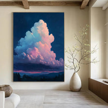 Load image into Gallery viewer, “Colorful Clouds at Dusk” - Impressionistic Abstract Acrylic, Great for Bedroom and Nature - Themed Lounge DTP009
