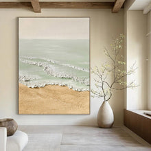 Load image into Gallery viewer, “Pastel Beach Scene” - Serene Coastal Art on Canvas DKH1489
