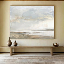 Load image into Gallery viewer, Textured Landscape Abstract Painting for Bohemian Café &amp; Nature - Lovers’ Lounge DKH249
