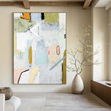 Load image into Gallery viewer, Mixed - Tone Abstract Composition - Fits Eclectic Living Room &amp; Art Gallery Pop - Up LargeART2390
