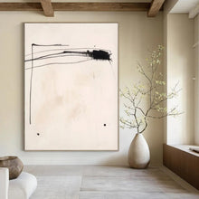 Load image into Gallery viewer, Minimalist Black Stroke Acrylic Art, Suited for Study &amp; Zen Space LargeART1030
