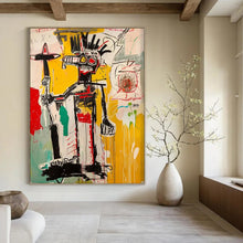 Load image into Gallery viewer, “Raw Tribal - Inspired Figure” – Expressive Abstract Figurative Art with Chaotic Lines DTP103
