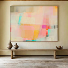 Load image into Gallery viewer, Pastel Abstract Color Block Art - Great for Light - Filled Bedroom &amp; Minimalist Café DKH029
