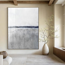 Load image into Gallery viewer, Monochromatic Gray - Tone Abstract Landscape, Perfect for Minimalist Bedroom &amp; Serene Office LargeART2024

