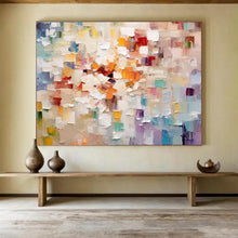 Load image into Gallery viewer, Colorful Abstract “Patchwork Joy” Painting on Canvas, Happy Modern Art DKH862
