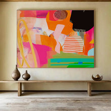 Load image into Gallery viewer, Playful Shape Abstract Painting for Kids’ Playroom &amp; Creative Coworking Space DKH205
