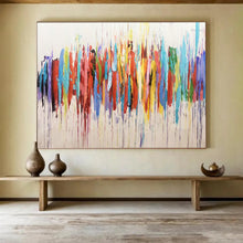 Load image into Gallery viewer, “Colorful Dripping Symphony” - Vivid Abstract Acrylic, Suits Art Studio and Living Room DLZ223
