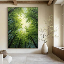 Load image into Gallery viewer, Sunlit Forest Canopy – Impasto Oil Landscape DTP266
