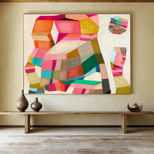 Load image into Gallery viewer, Colorful Geometric Abstract Art for Modern Home Office &amp; Creative Studio DKH070
