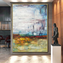 Load image into Gallery viewer, Large - Scale Colorful Misty Landscape Abstract Acrylic Art for Garden Room &amp; Wellness Center LargeART0383
