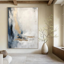 Load image into Gallery viewer, Gray &amp; Gold Abstract, Great for Luxury Bedroom &amp; Sophisticated Living Room LargeART1338
